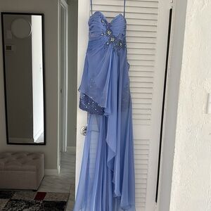 Maggie Sottero Flirt French Blue Dress. NWOT